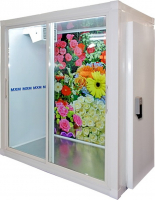 Холодильная камера Марихолодмаш кх-4,41 (со стеклопакетом, двери купе + стандартная распашная дверь) 